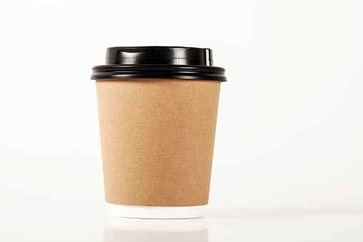 Plastic disposable cups.